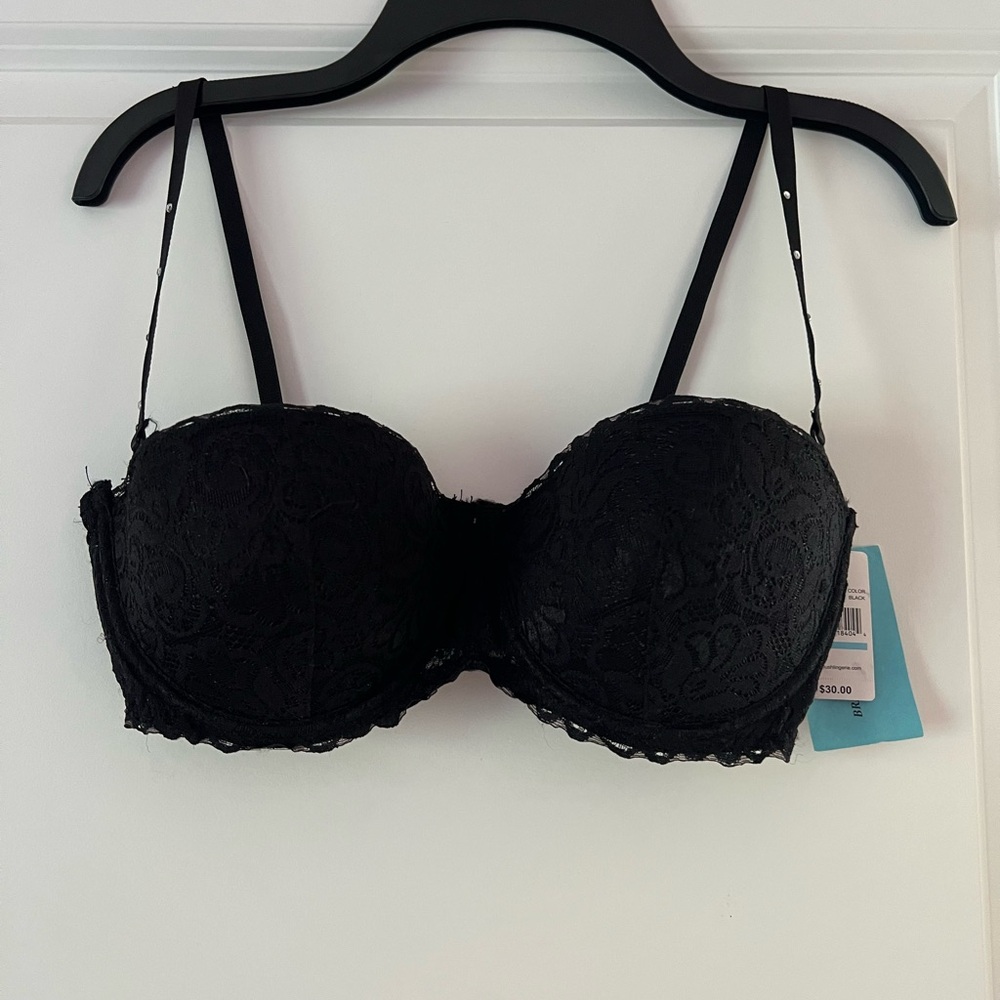 Blush Black Lace Bra